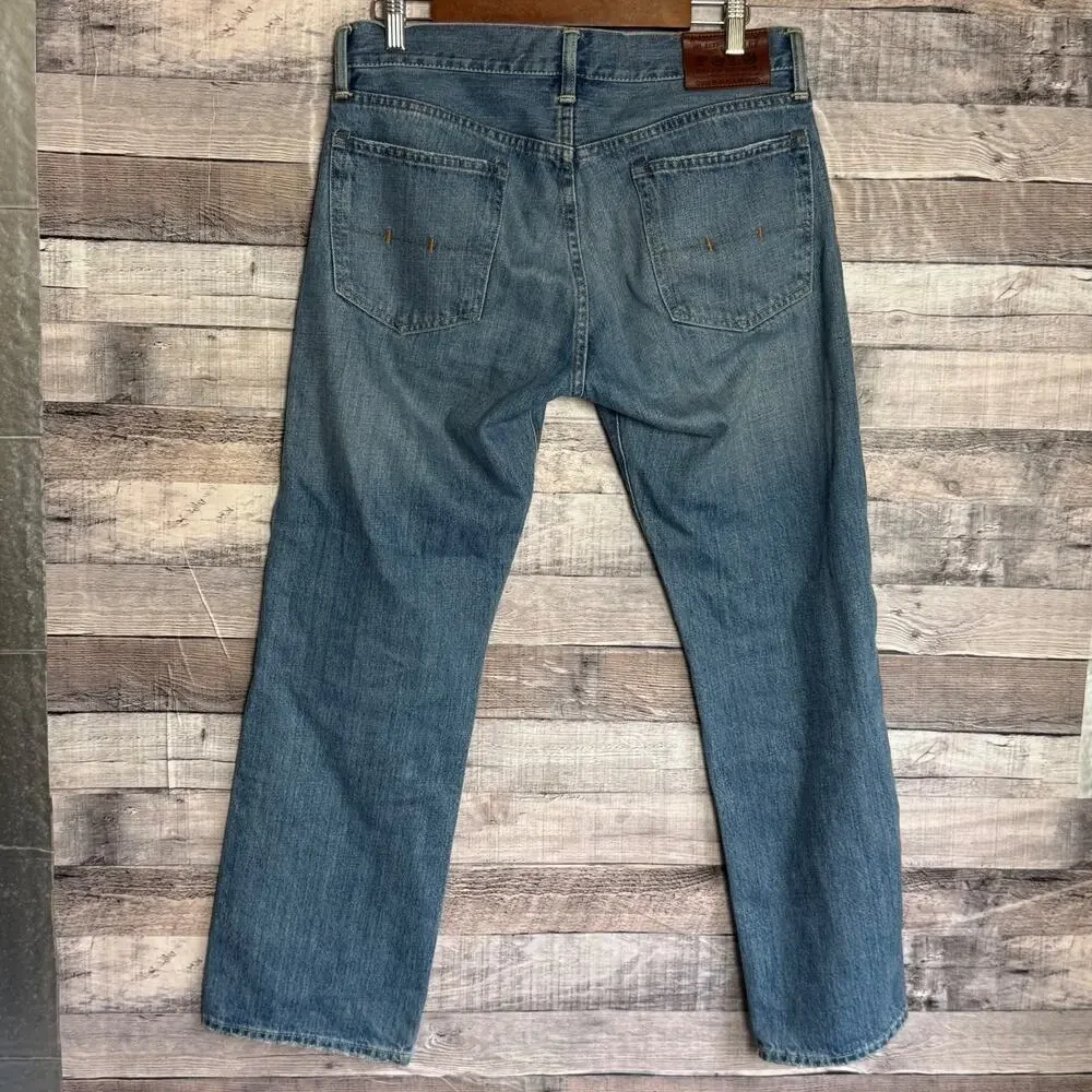 Polo Ralph Lauren Classic 867 Jeans Mens 32x30 Blue Med Weash Straight Leg